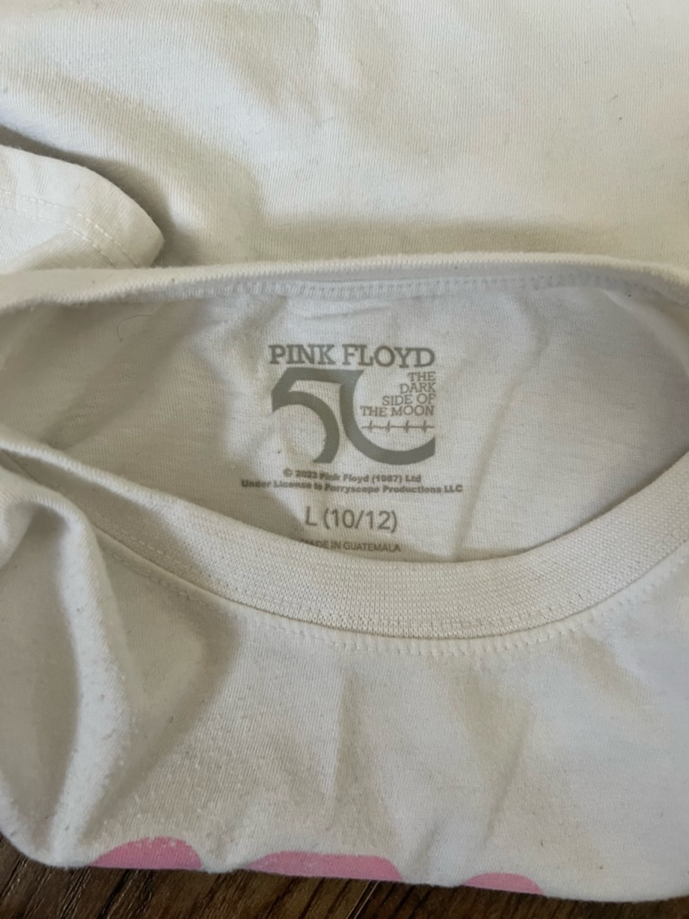 Pink Floyd Lavender Band Tee with Black Print - Picture 11 of 12